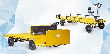 Новая поставка платформенных тележек и электрокаров